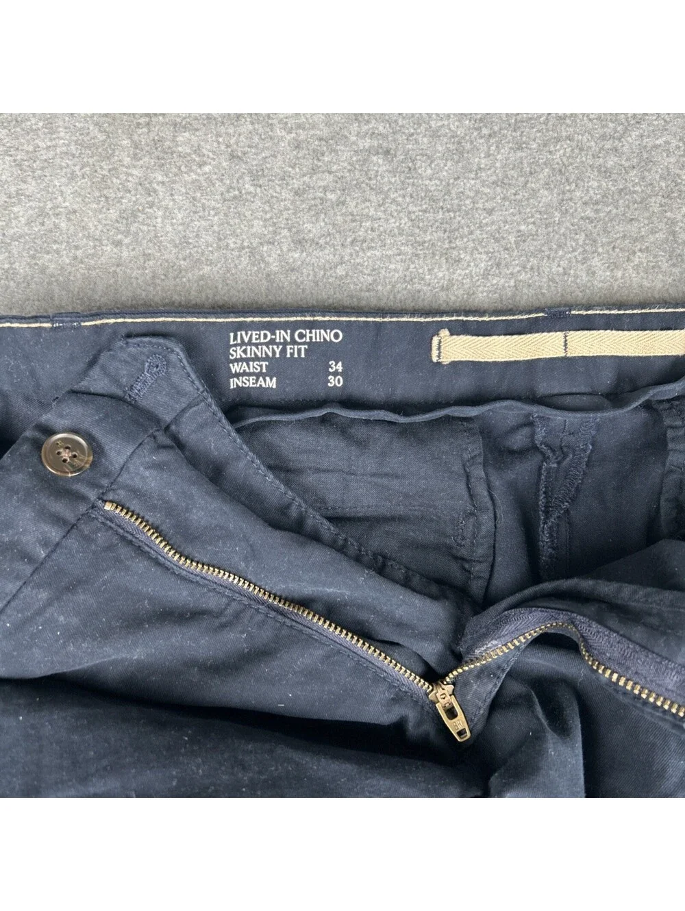 Banana Republic Pants Mens 34x30 Navy Slim Fit Lived In Chino Preppy Casual